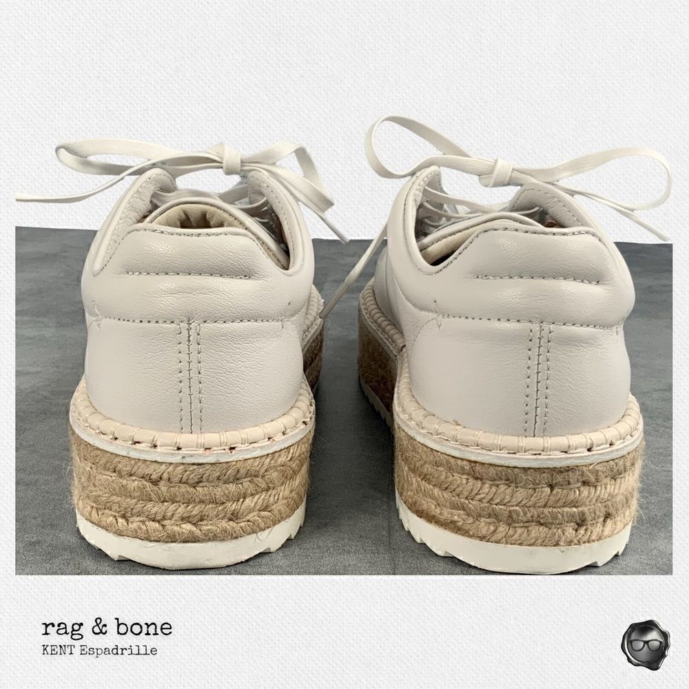 RAG & BONE KENT ESPADRILLE PLATFORM SNEAKER IN WHITE WOMEN’S SIZE 6.5 NEW IN BOX - Picture 3 of 13